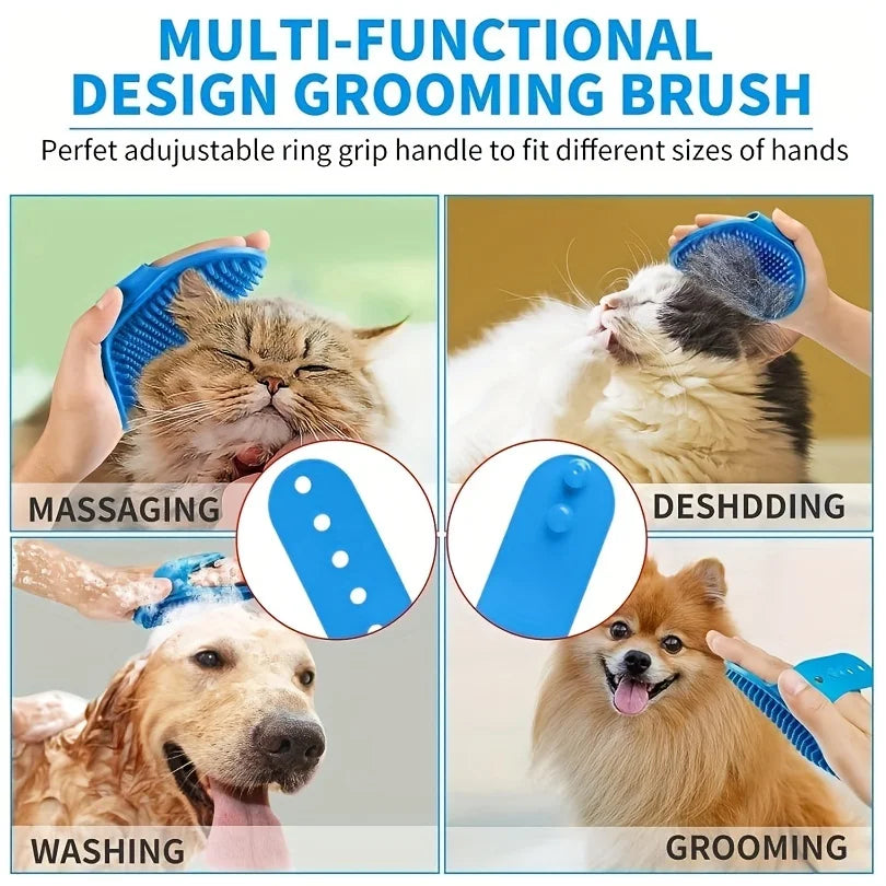 Pets Grooming Bath Cleaning Gloves