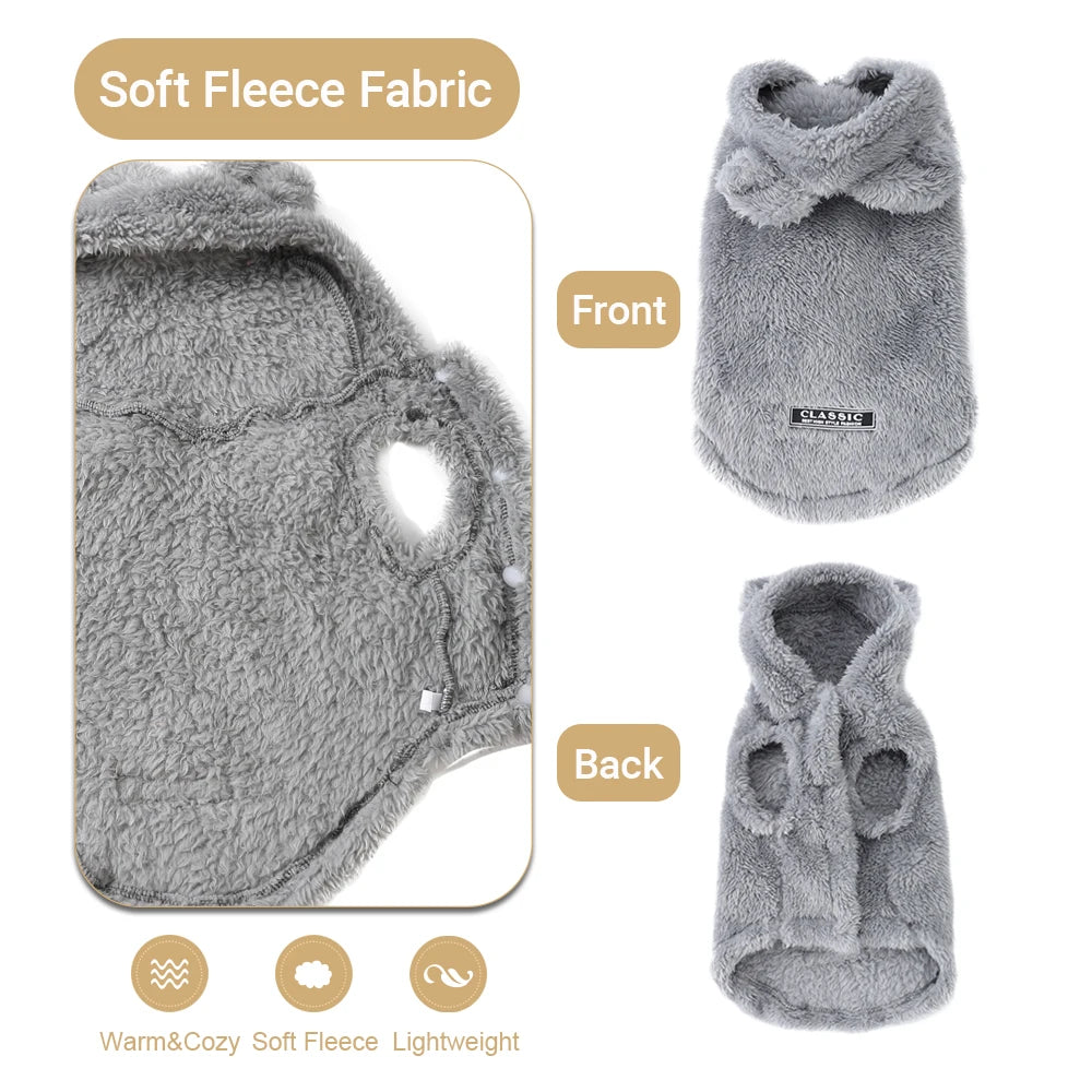 Soft Fleece Pet Cute Hoodie Coat