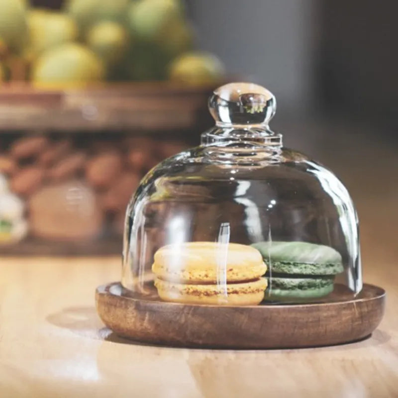 Glass Storage Containers with Wooden Lids