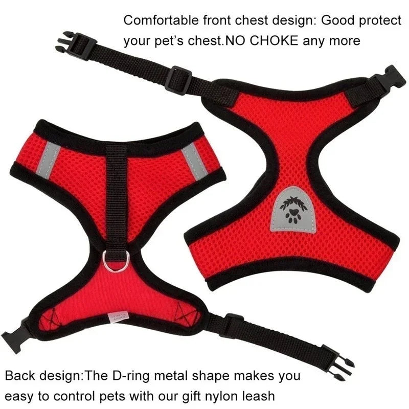 Pets Harness Vest Walking Lead Leash