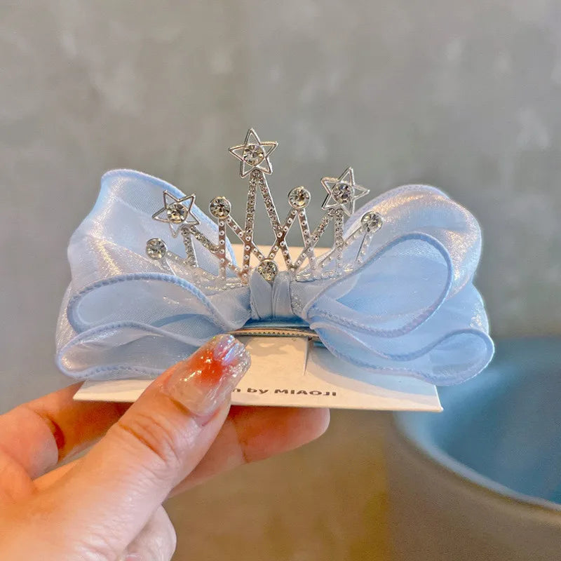 Pets Hair Clip Crown Bow