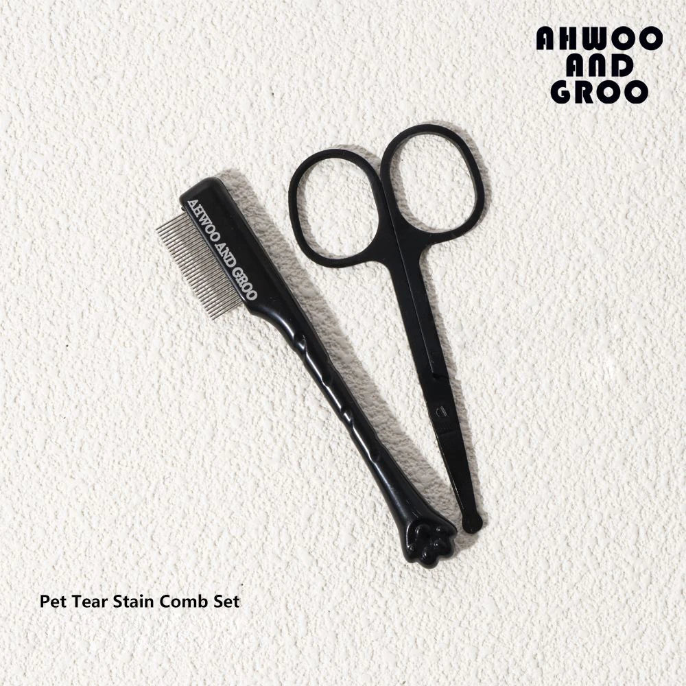 Pet Facial Cleaning Scissors & Comb Set
