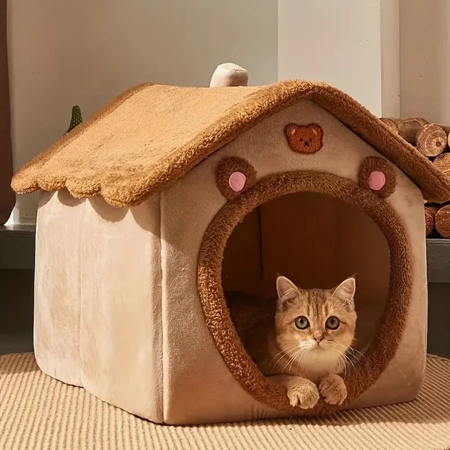 Foldable Pet Removable Washable Cat House