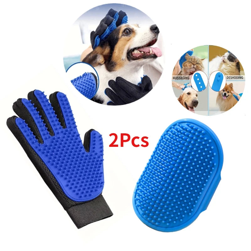 Pets Grooming Bath Cleaning Gloves