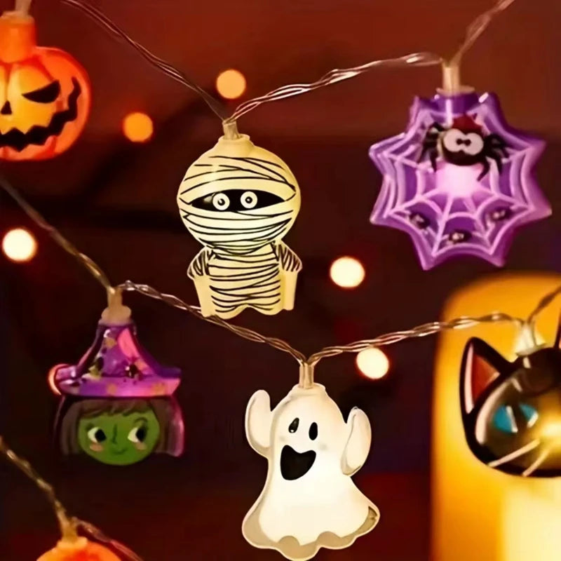 LED Halloween Pumpkin Ghost String Lights