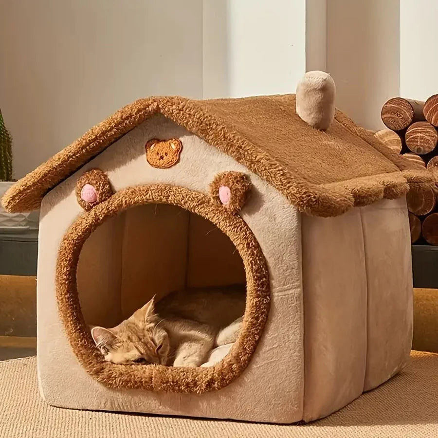 Foldable Pet Removable Washable Cat House