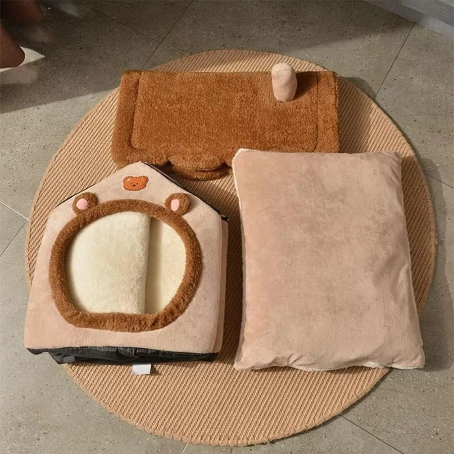 Foldable Pet Removable Washable Cat House