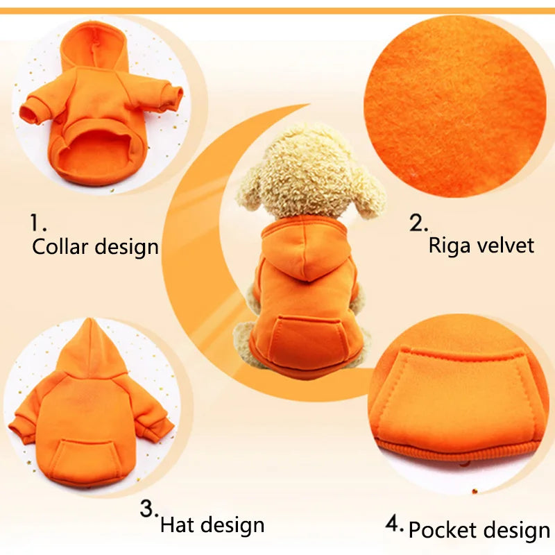 Pet Clothes For Dogs Coat Jackets Cotton Hoodies