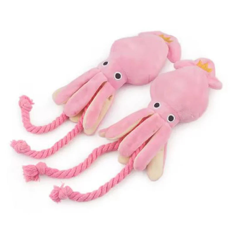 Sound-emitting Cotton Rope Octopus
