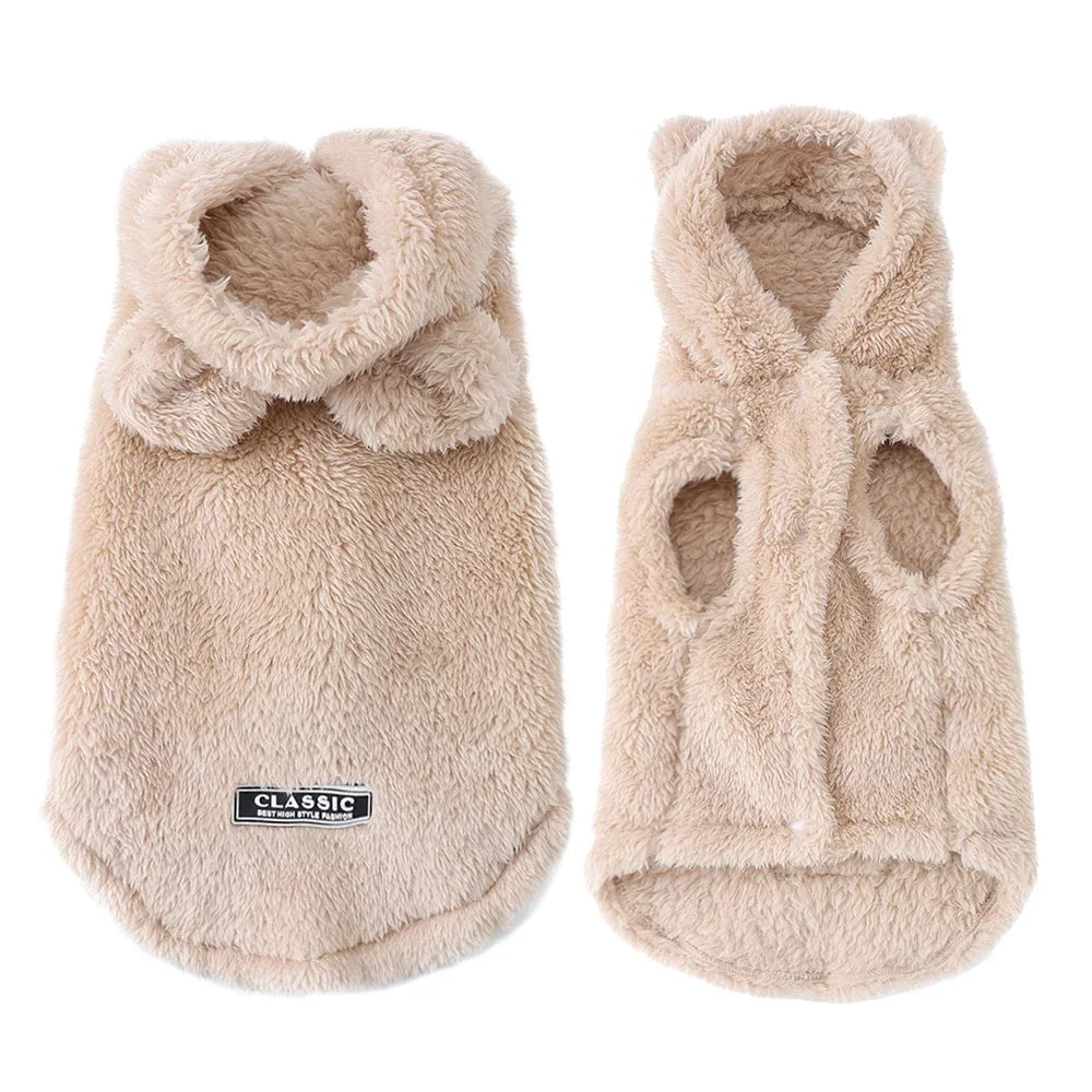 Soft Fleece Pet Cute Hoodie Coat