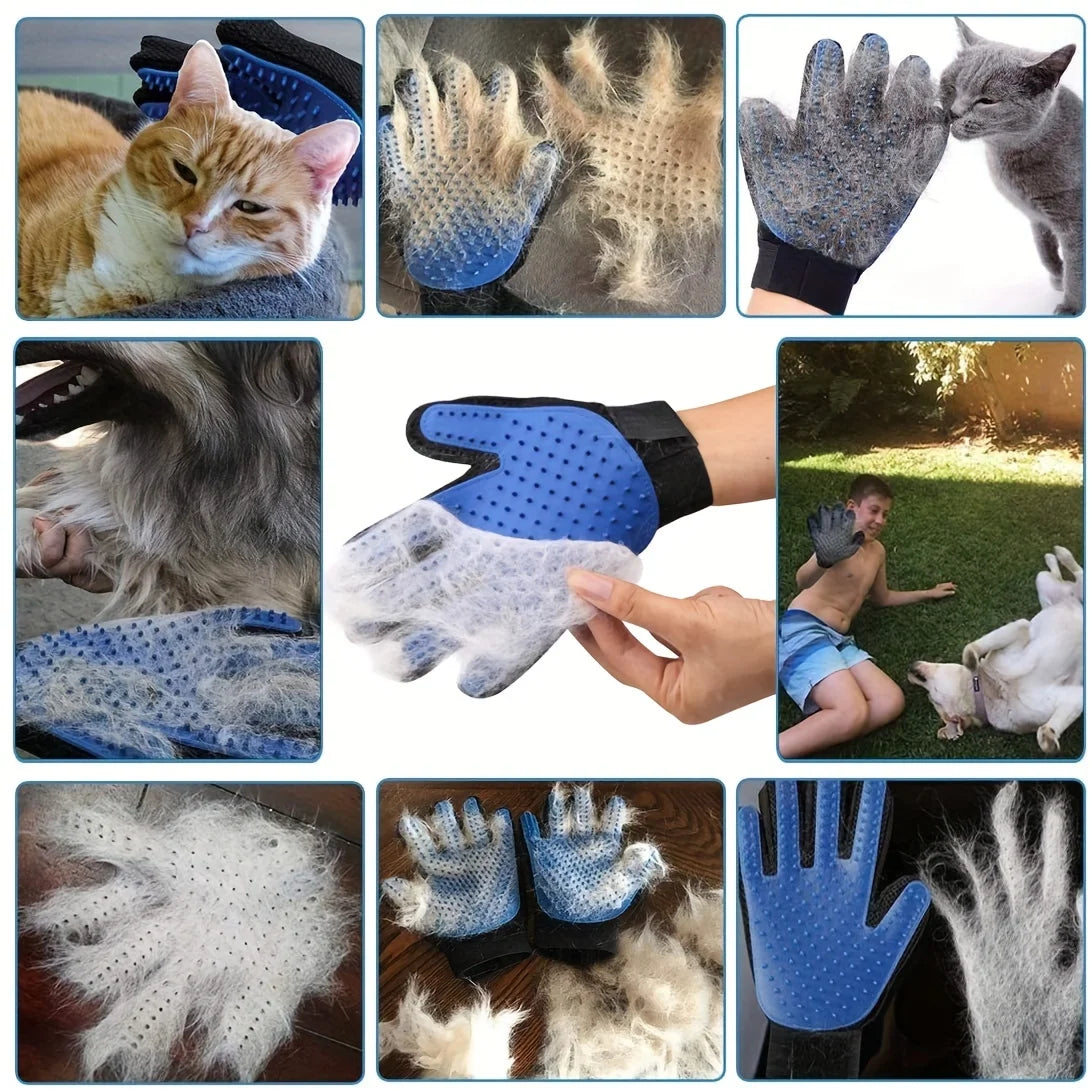 Pets Grooming Bath Cleaning Gloves