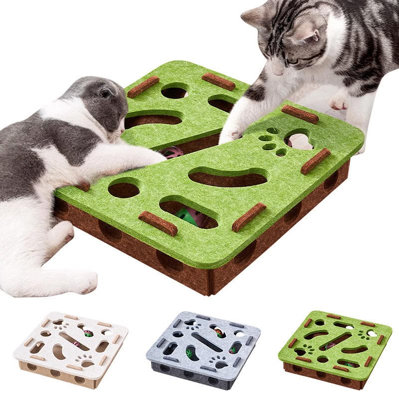 Cat Puzzle Toy With Ball